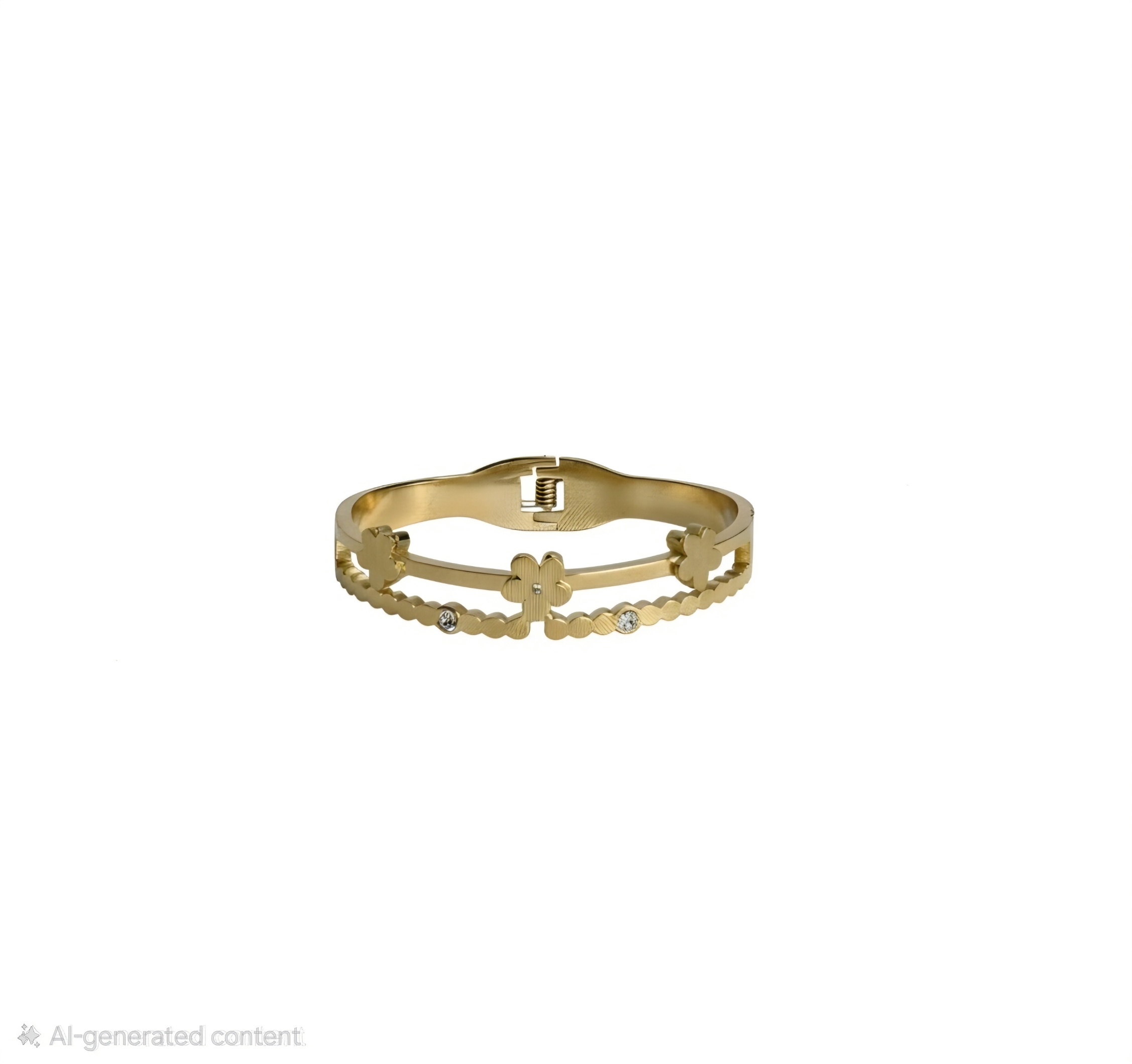 Double Band Floral Kada